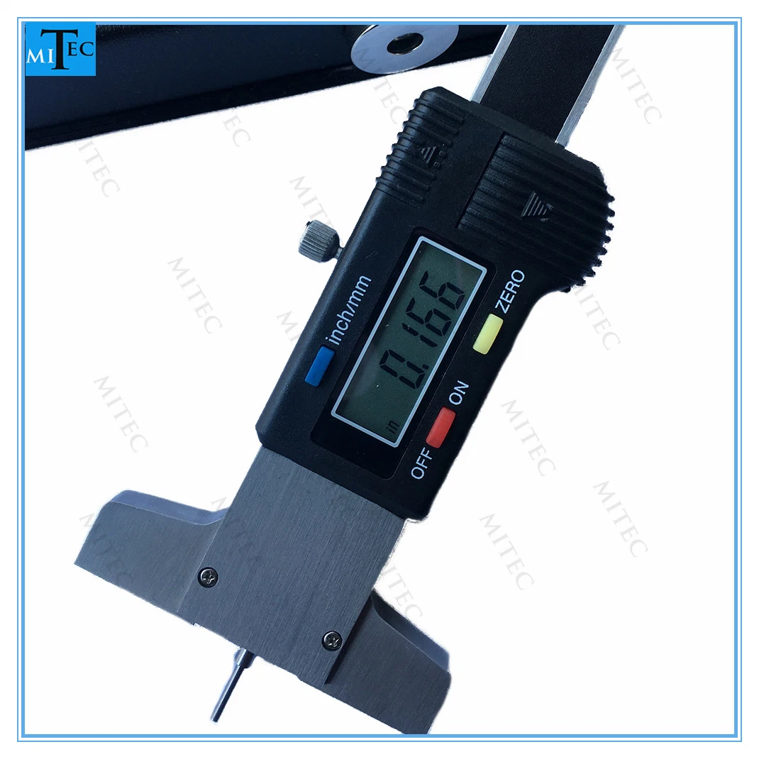 Stainless Steel 0-25mm Metric Inch Digital Tire Thread Depth Gauge Electronic Measuring Tool