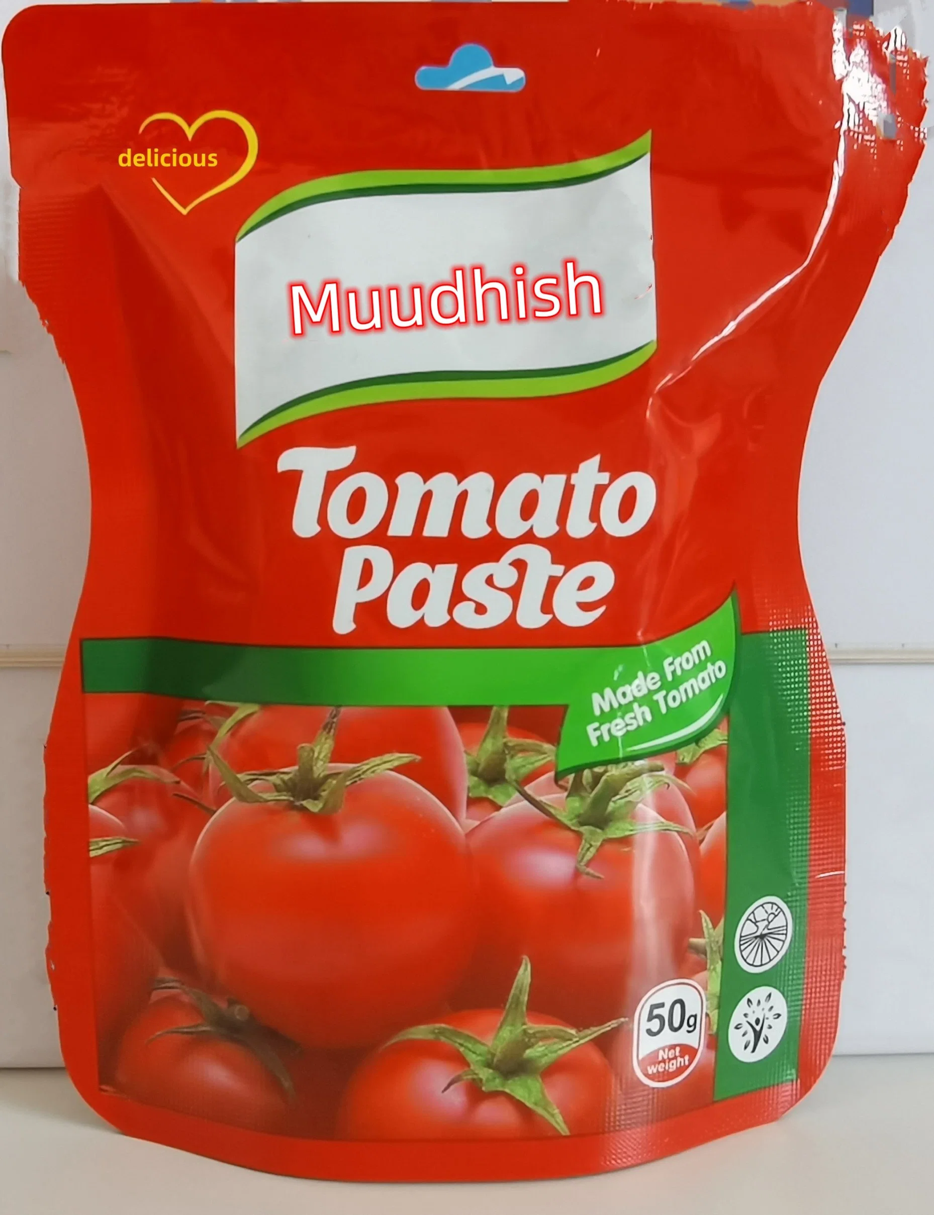 50g, 56g, 70g, Sachet Tomato Paste 28-30% Brix Tomato Paste