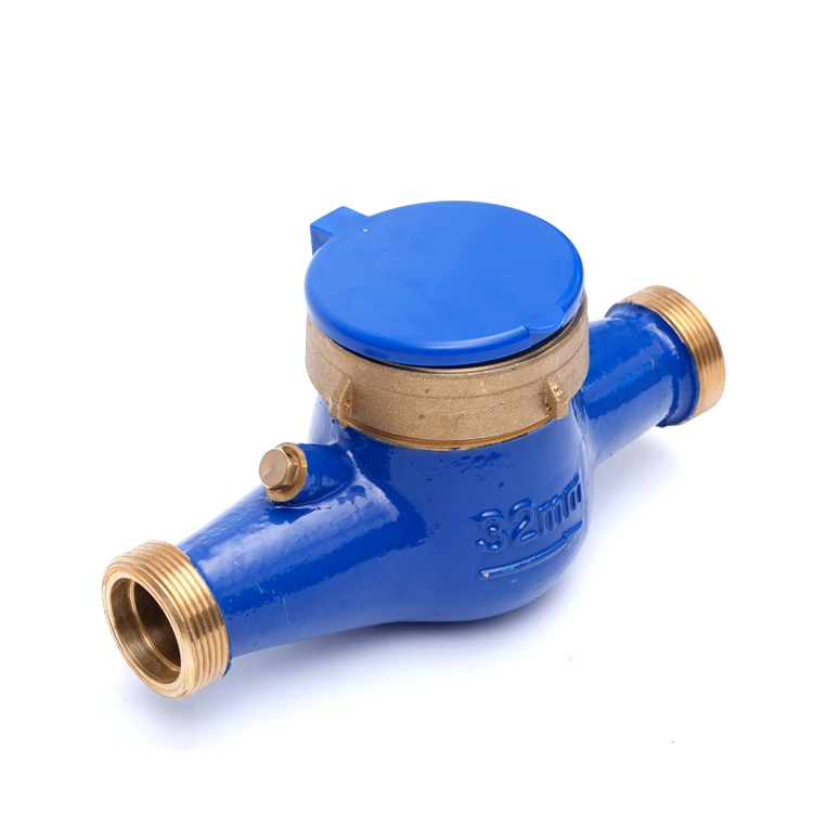 DN15 DN20 Household Multi-Jet Type High Sensitivity Brass Iron Digital Cold Water Flow Meter Instrument