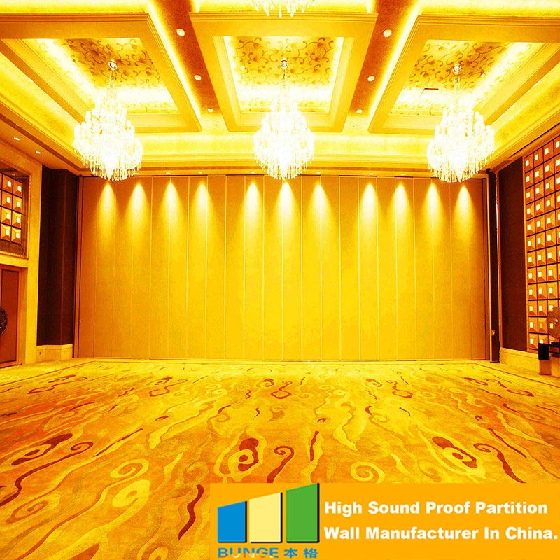 Hotel centro de conferencias de la partición de Bienes Muebles salón de banquetes paredes Operable puertas de madera corrediza de Nigeria