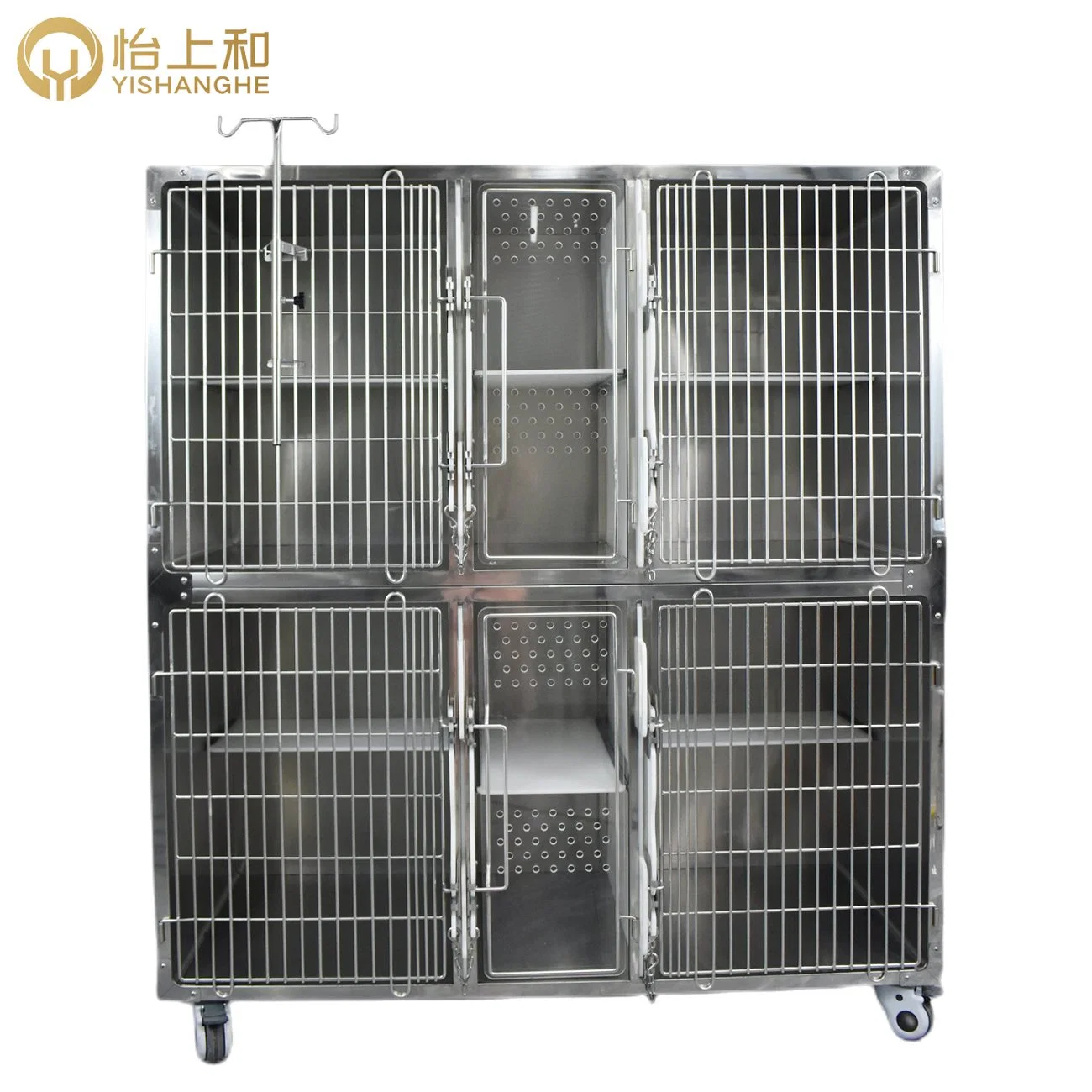 Popular 304 Stainless Steel Cat Cage in Veterinary Clinic Medical Equipment for Animal Pets