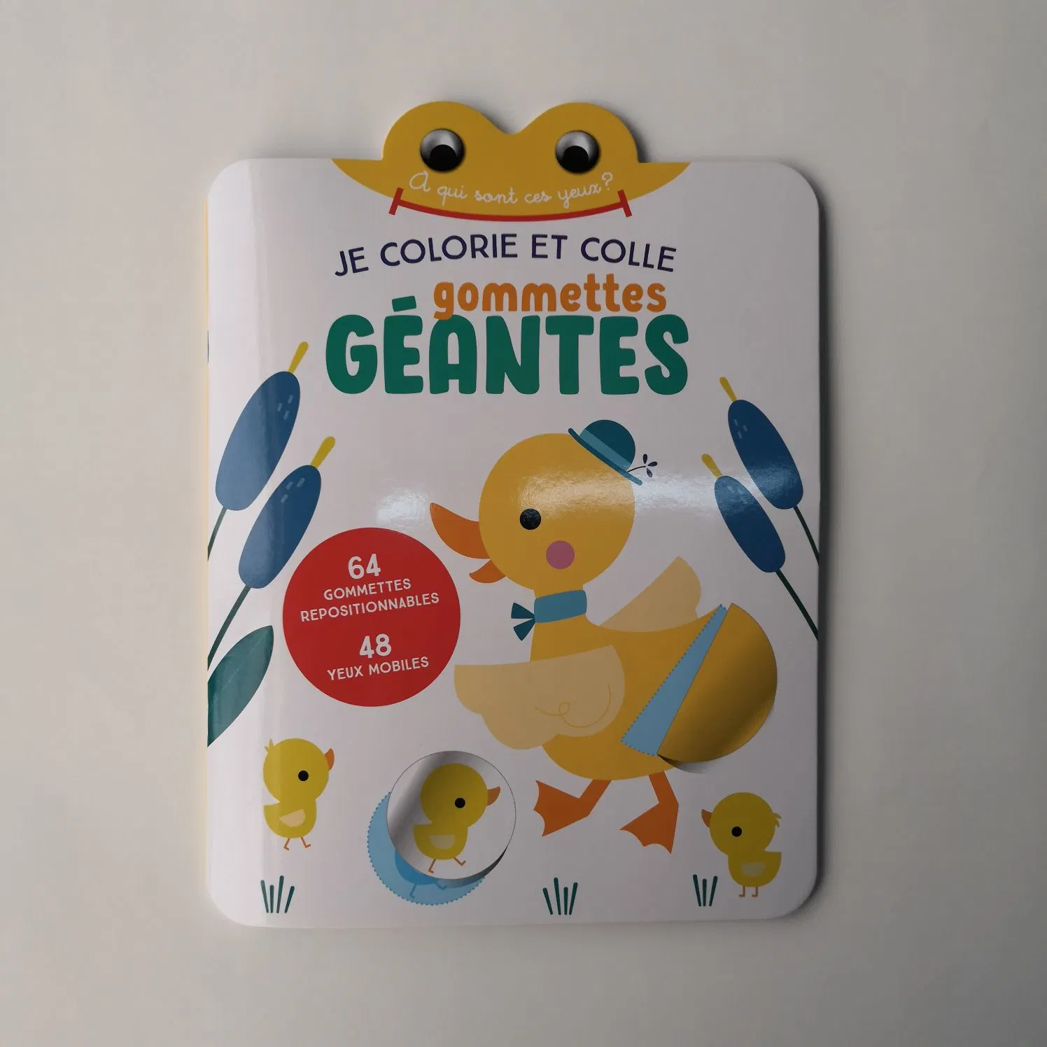 Actividad Libro de colorear con ojos plásticos y pegatinas de glar impresión