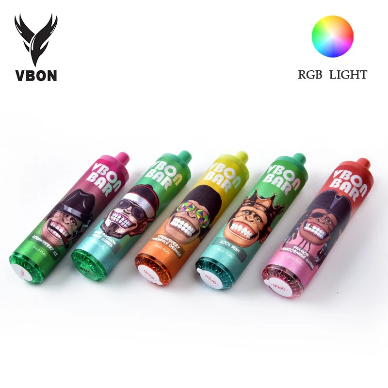 2023 Newest Vbon 18ml E-Liquid Rechargeable 9000 Puffs Vape Pen Disposable/Chargeable Vaporizer