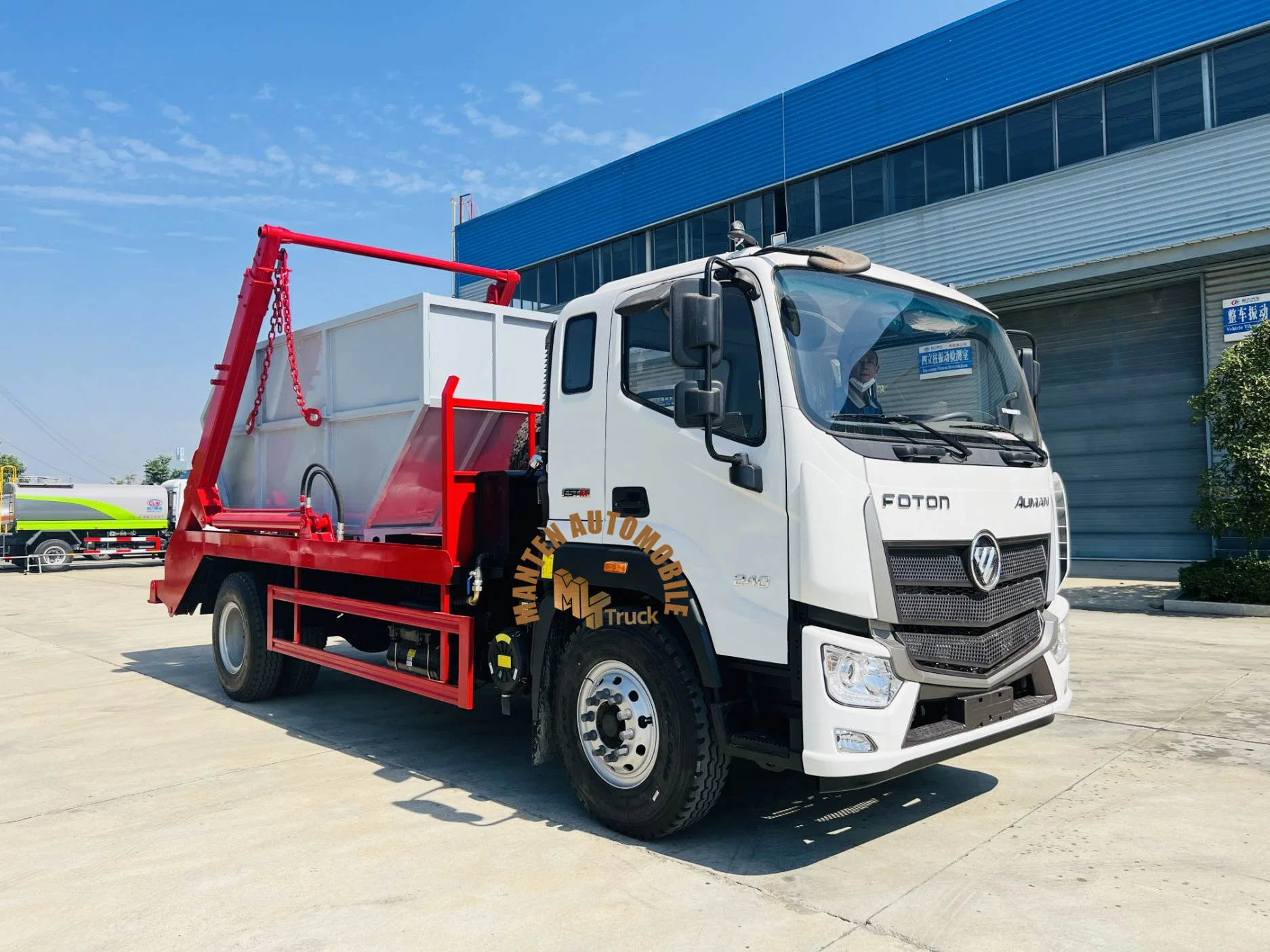 Foton 10cu. M Bucket Swing Arm with Trailer Skip Loader Garbage Truck