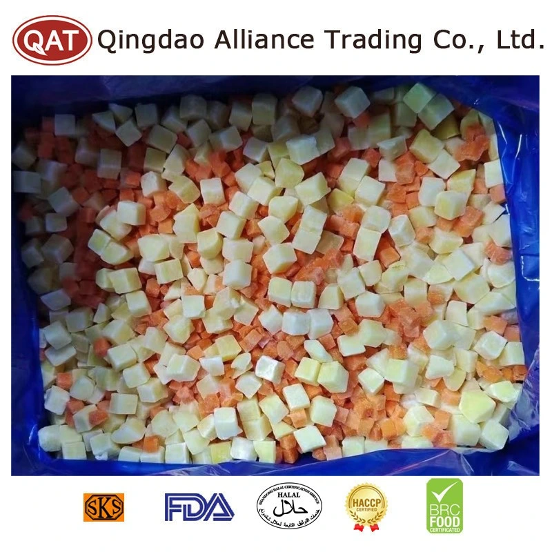 New Season Frozen Mixed Vegetables IQF Blend Crop Vegetables Various with IQF Potato/Carrots/Broccoli Rice/Cauliflower/Onion for Exporting