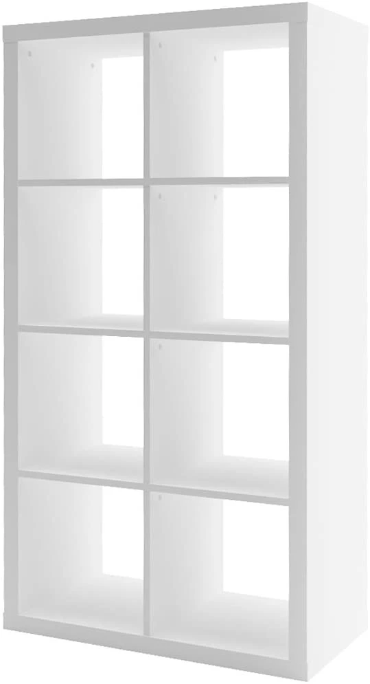 Librería Independiente de almacenamiento decorativos pantalla estanterías estantería y separador de ambientes 5 niveles de estantería de madera