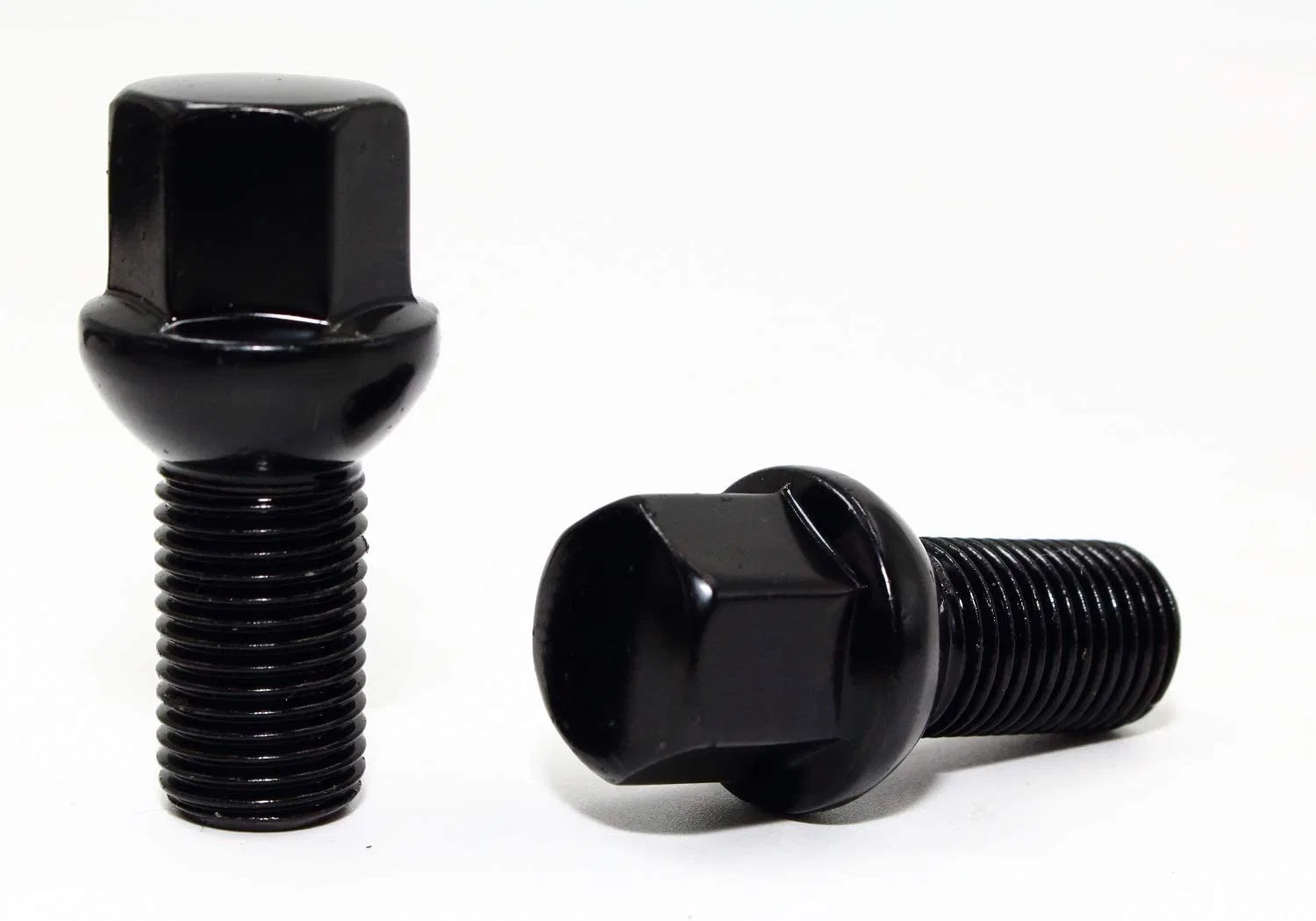 Extended Lug Bolts Aftermarket Black Wheel Lug Bolts with 45mm Shank Long Ball Seat