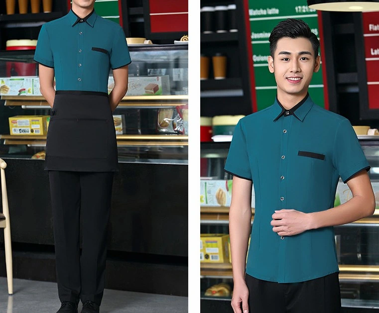 Cafel Uniform Neueste Design China Kellner Restaurant Kundenservice Bau Werkseitig Angepasste Größen