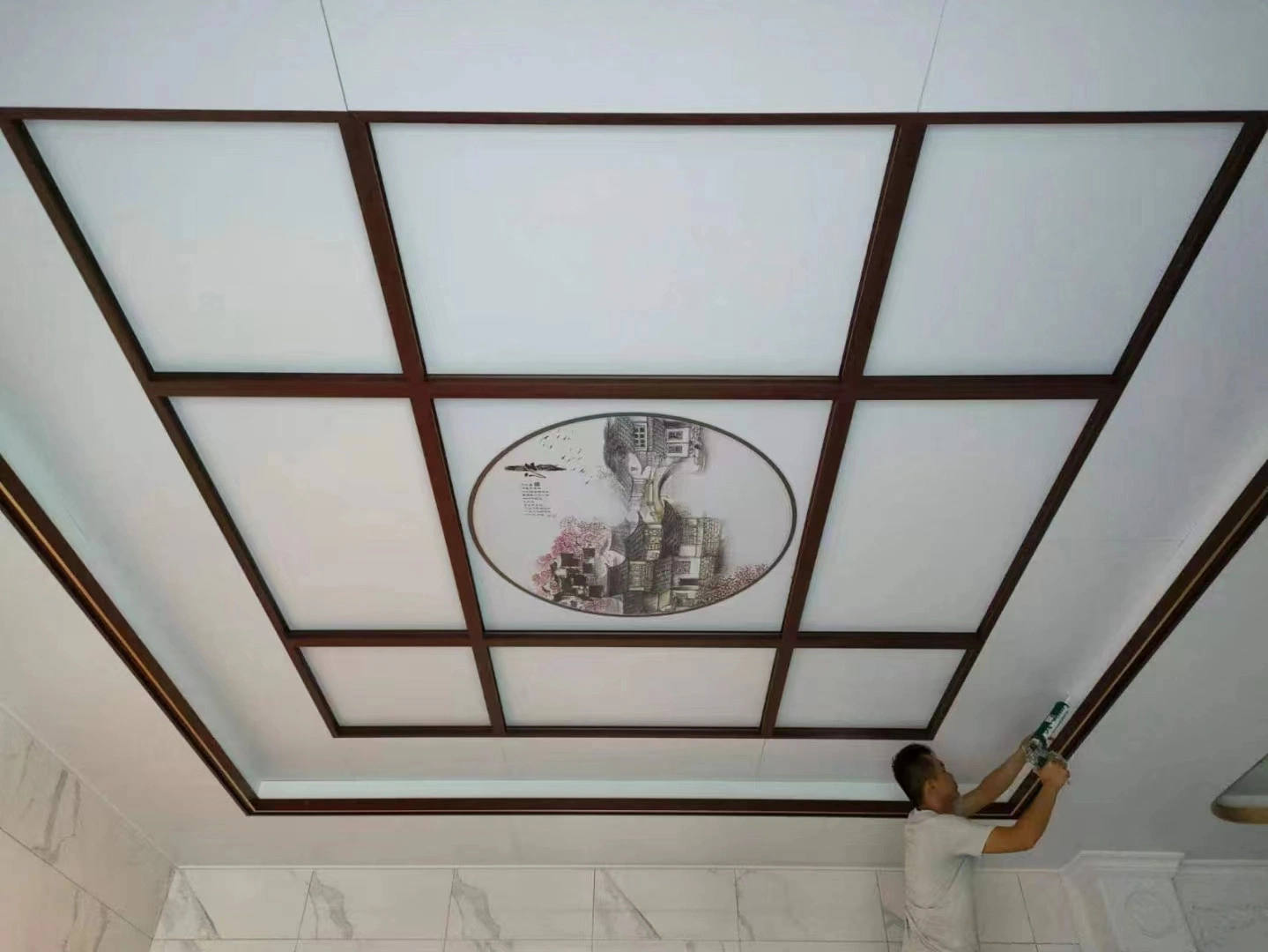 Aluminum Ceiling Profile with Interior Mood Lighting