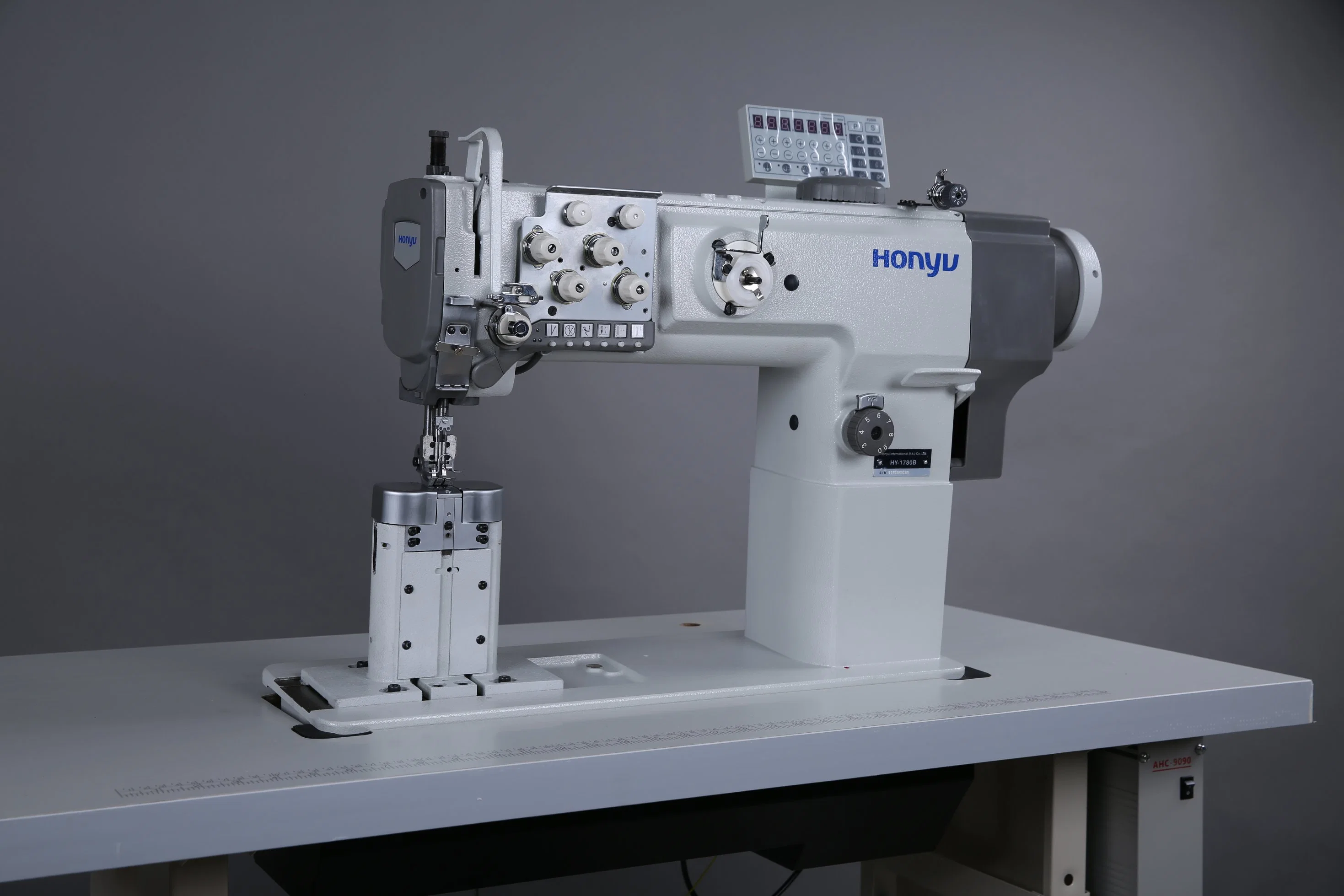 HY-1780B-7 Heavy Duty Machine,Post Bed, Double Needle Compound Feed Sewing Machine