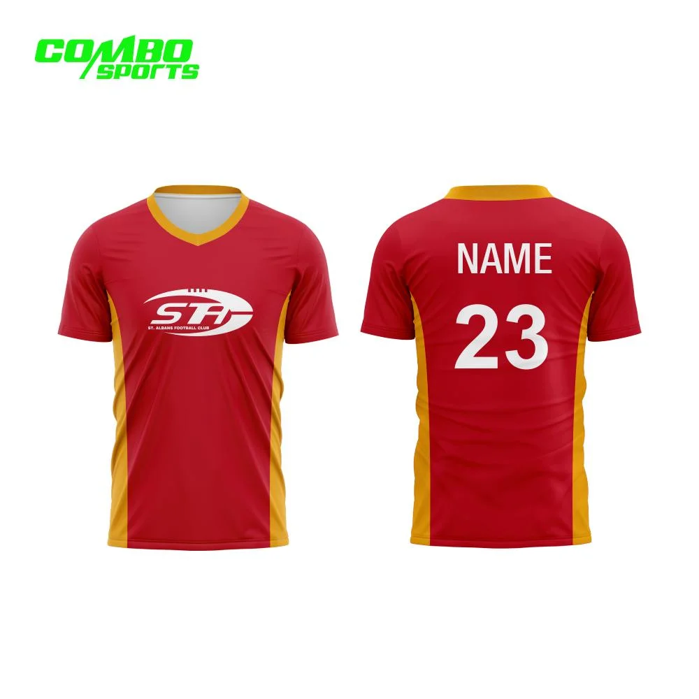 Customized Football Uniforms Sublimation Football Shirt Recycled Soccerl Shirt