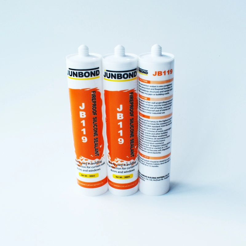 Factory Directly Sell 300ml Black White Gray Fireproof Silicone Sealant