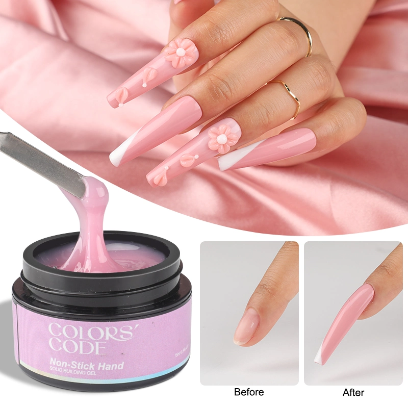 Salon DIY 15 Ml Solid Nail Tips Gel for Press on False Nail Tips