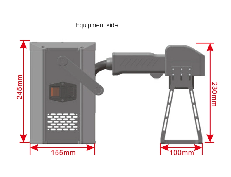 La foi Mini Imprimante laser à fibre avec système Linux pour les Multi Matériaux de protection des données