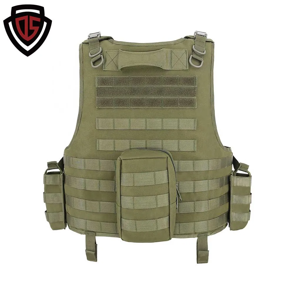 Double Safe Lightweight Police Tactical Safety Body Armor Bulletproof Combat Ballistische Militärweste Plate Träger Kugelsichere Weste