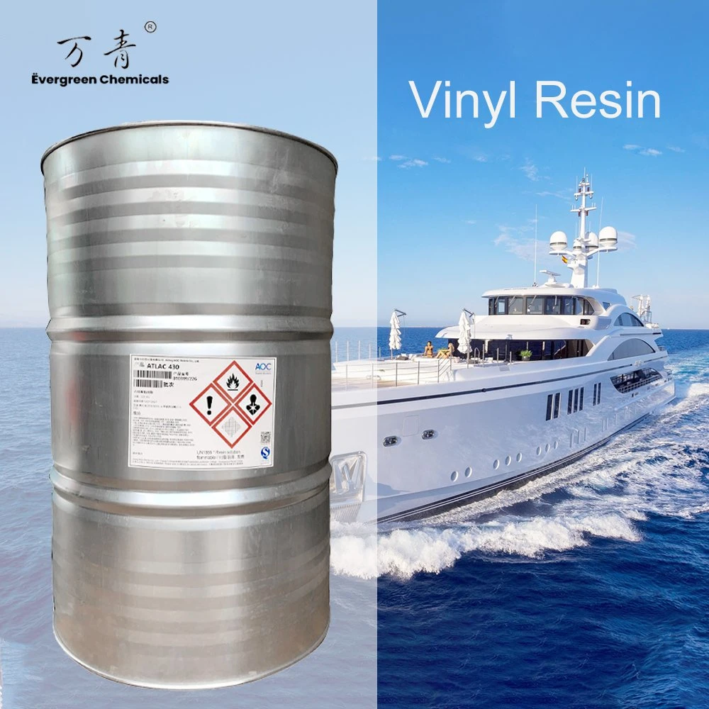 La résine de vinyle Atlac430 présente une haute résistance mécanique et une grande résistance Aux produits chimiques et à la chaleur faire du carbone et avec de la fibre de verre