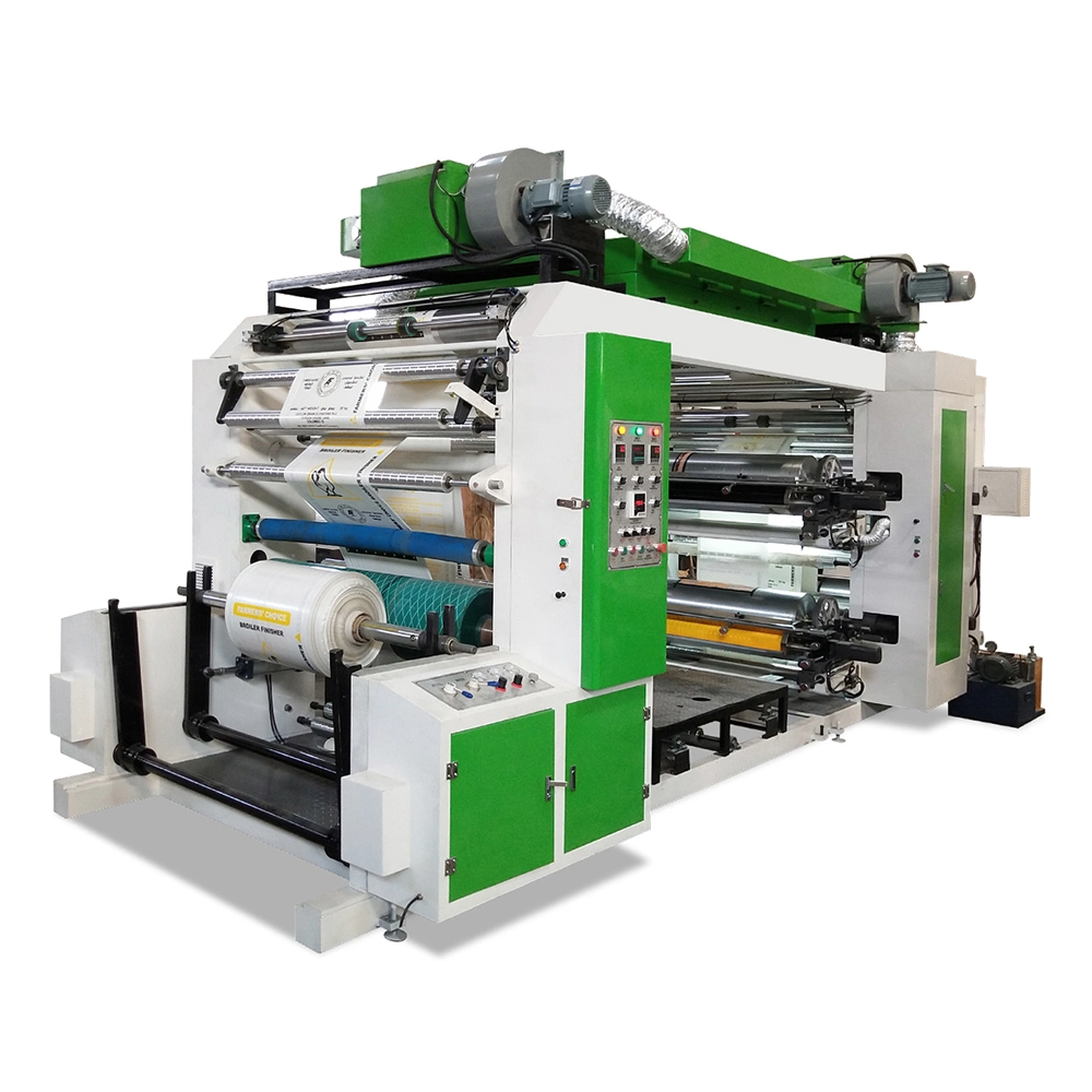 4 papel de color PP Bolsa no tejida máquina de impresión flexográfica Impresora flexográfica
