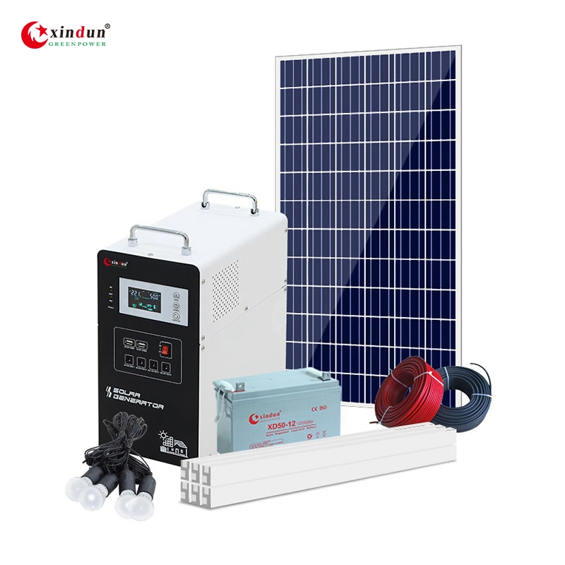 20W 1kw Full High Efficiency Plug and Play Solar Home Lighting Kit System