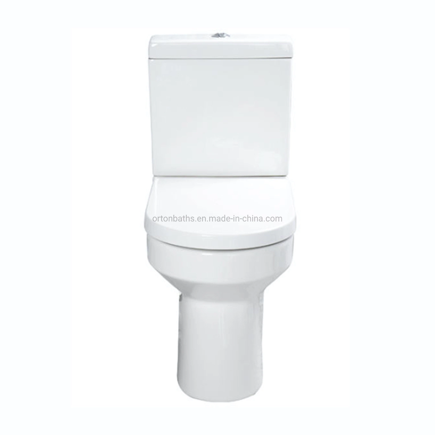 Ortonbath Dual Flush Toilet, UF Soft Closing Seat, Oval Bathrooms Comfort Height Back to Wall Toilet Two Piece Toilet