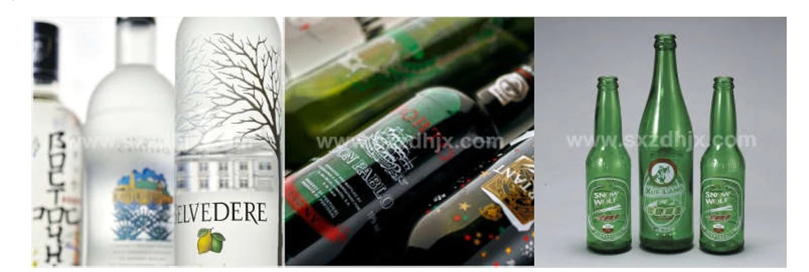 Automatic Glass Bottle Four Colors Screen Printing Equipment