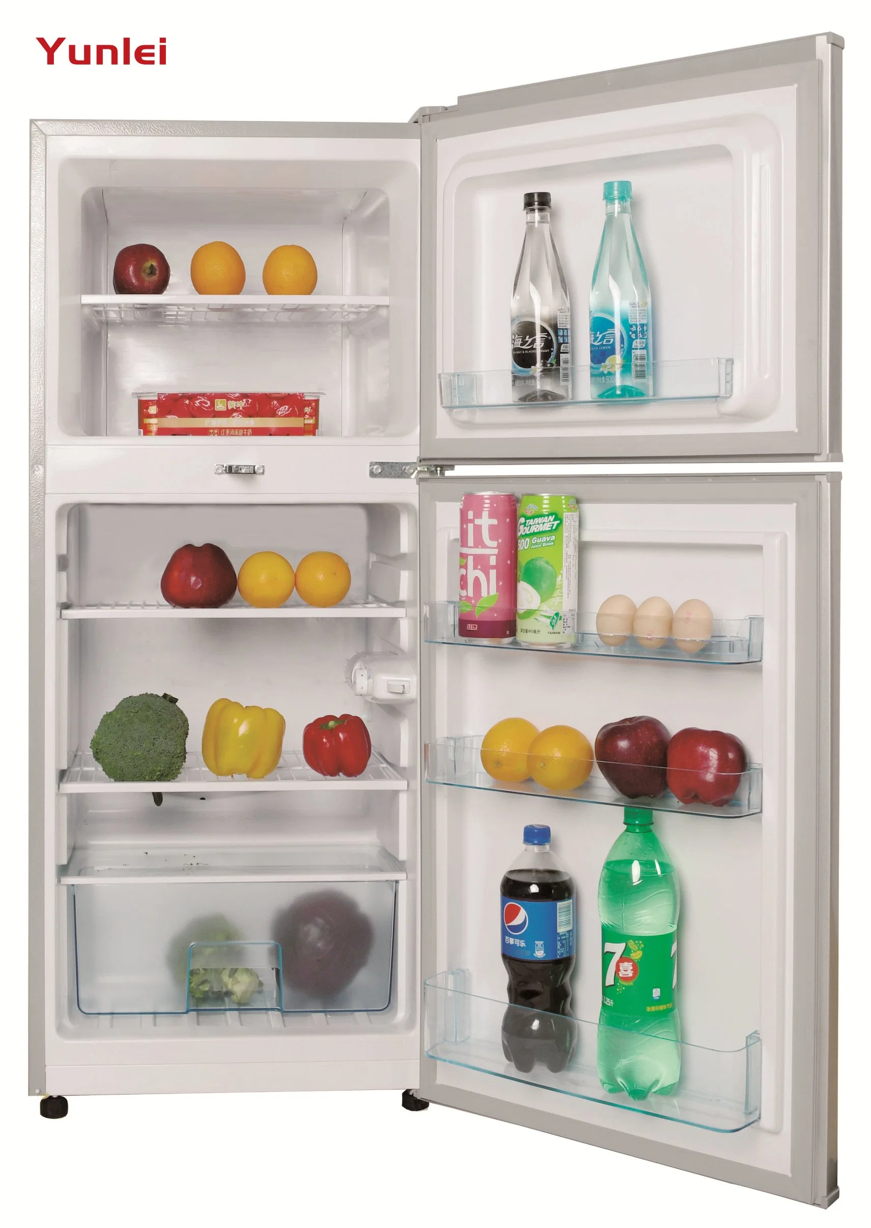 Yunlei-Hot Продажа двухдверный верхний морозильник Домашний использовать верхний морозильник холодильник