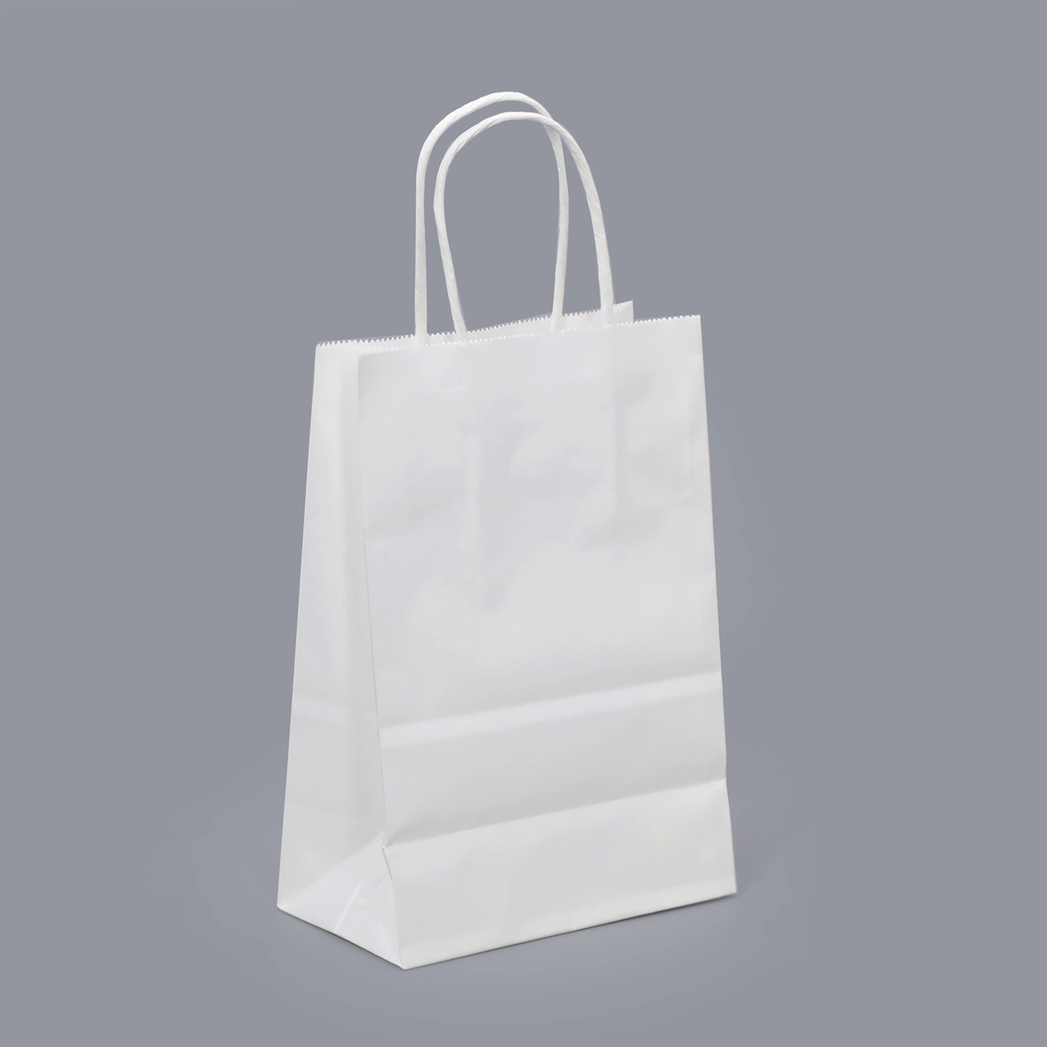 Papier cadeau/Shopping/marron/blanc/café/Sac cadeau/emballage alimentaire/Sos/découpe/poignée torsadée/manche plat/papier Kraft/feuille d'aluminium pointue Fond/Sac de papier