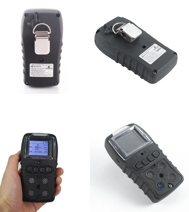 New Design Battery Powered Handheld Multi-Gas Detector Top Sensors