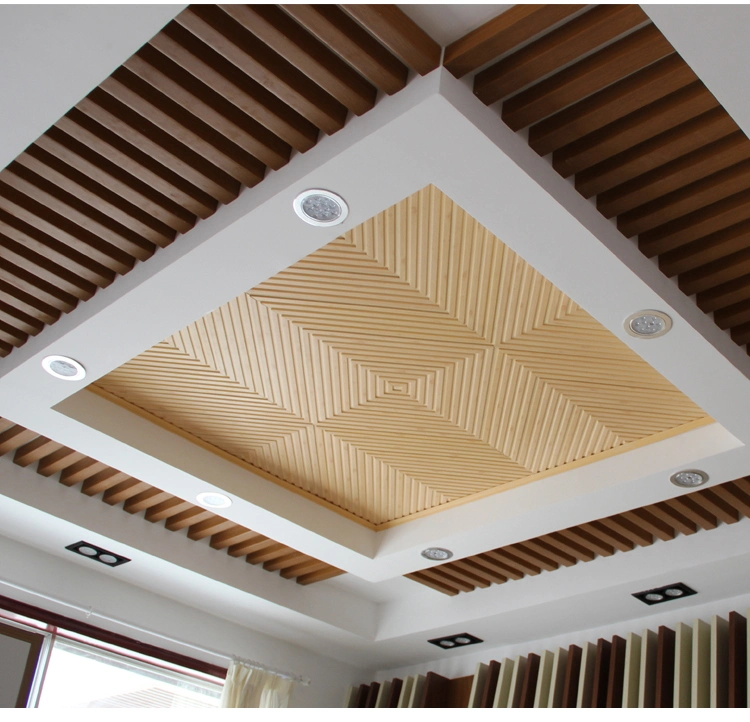 WPC/Wood Plastic Composite Fireproof Natural Timber Tube Exterior/Interior Decorative Material 25*25mm