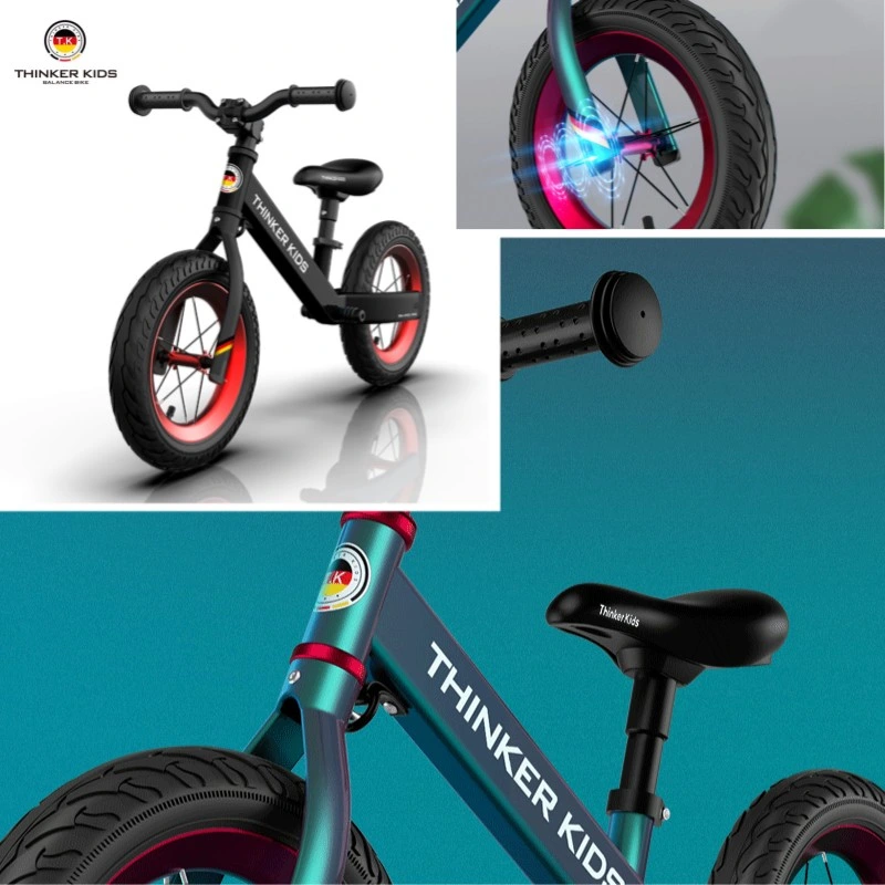 No Pedal Puzzle Multiple Colour High-Carbon Steel 12inch Balance Children Sports Bike