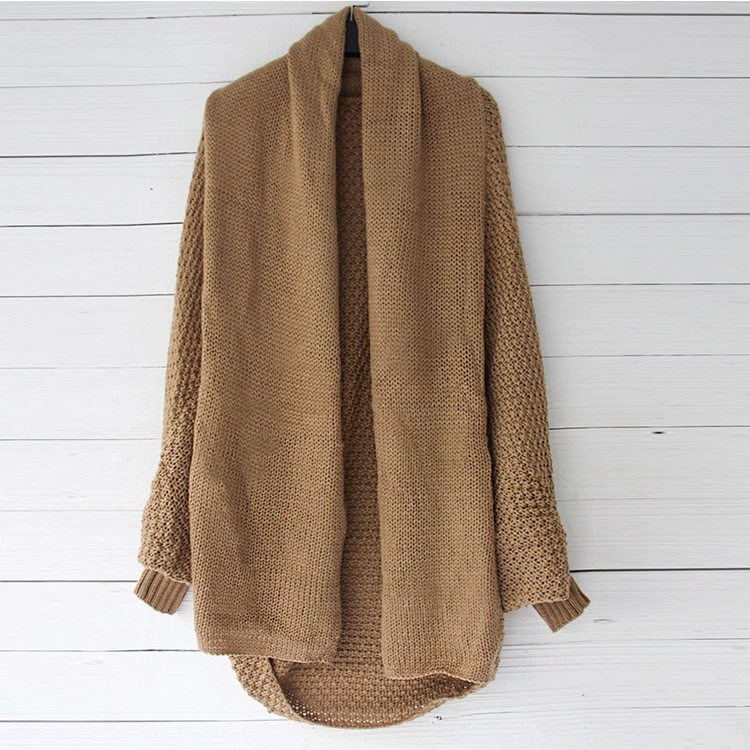 New Fashion Bat Sleeved Knit Cardigan Sweater