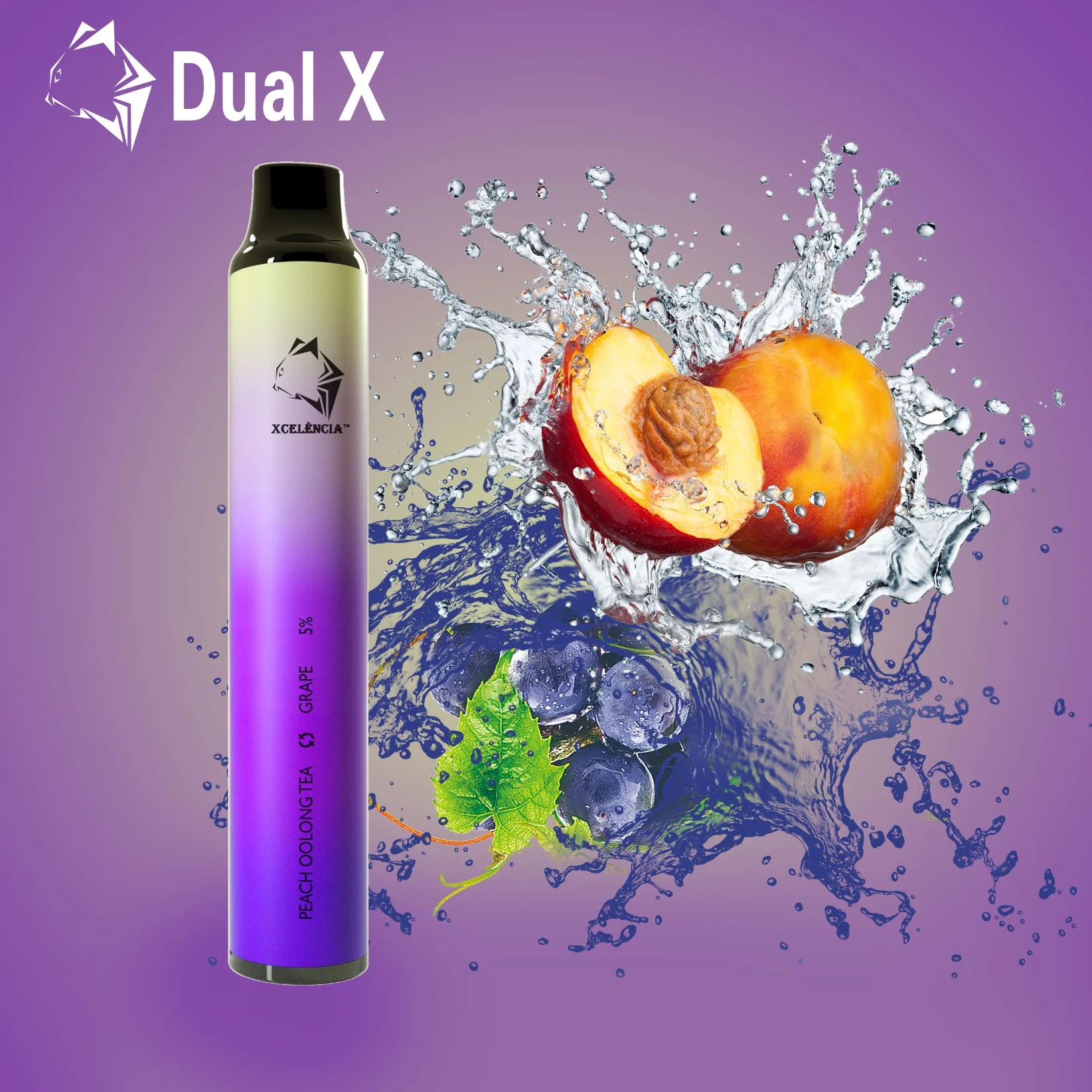 Dual X 1400 Puff Double Pod Switchable Flavor Disposable/Chargeable vape