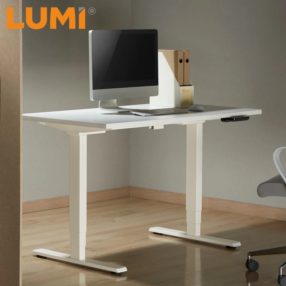 High quality/High cost performance  OEM ODM Modern Ergonomic Fashion Home Office Gaming 3 Stage Dual Motor Electric Stand up Computer Laptop Study Height Adjustable Standing Table