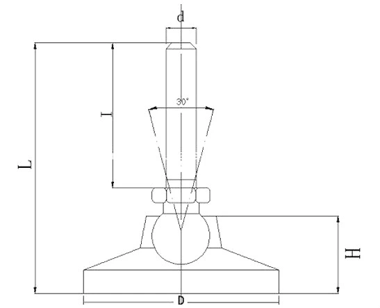 Adjustable Machine Hoof Line Leveling Table Feet