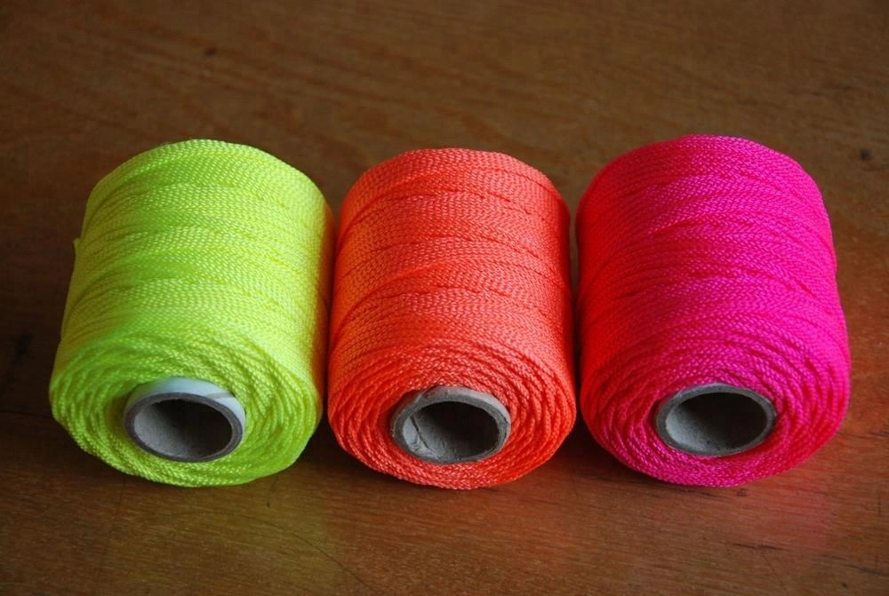 Mason de nylon de la línea de cuerda trenzada con colores surtidos