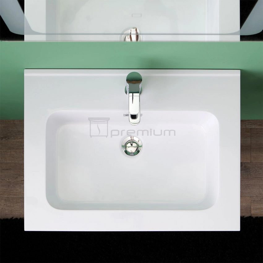 Moderno cuarto de baño con lavabo y espejo de melamina Venta caliente cuarto de baño