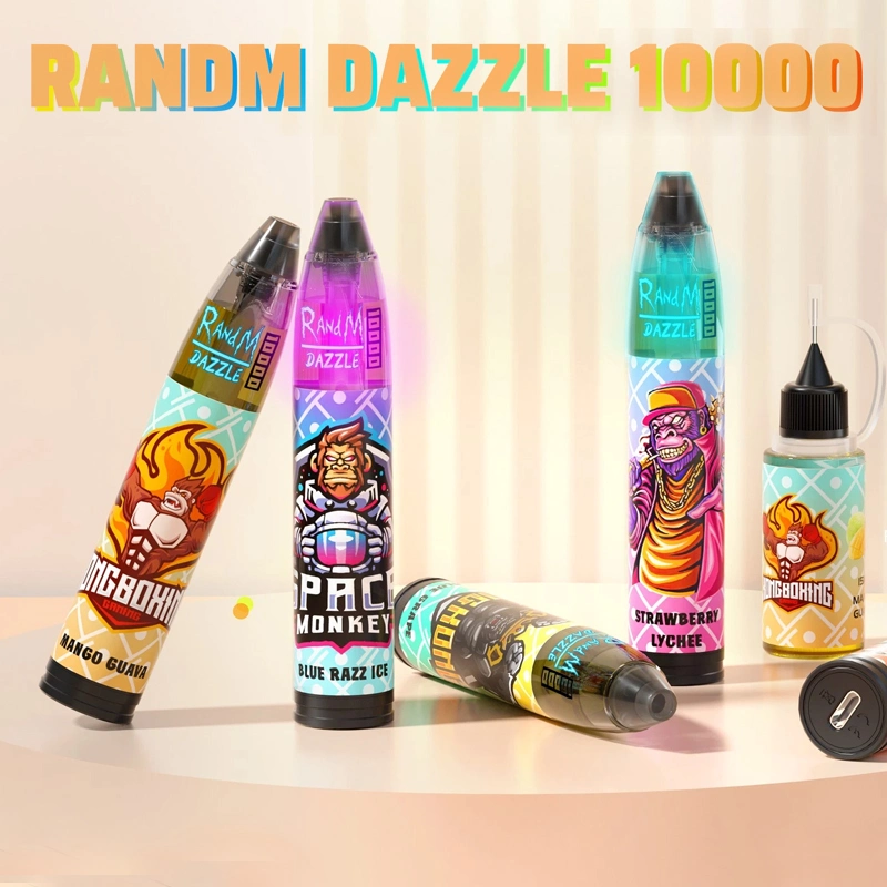 Zbood Classic Random 10000 Qweet Fuze Battery Screen Fog Monster Vecee E-Zigarette Randm Dazzle 10000 Puffs Disposable/Chargeable Vape