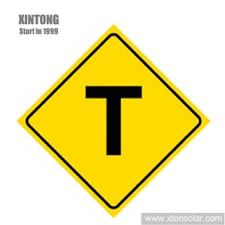 High Power LED Yellow Triangle Xintong 60mm Road Warning Sign