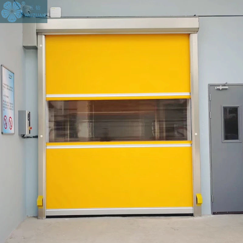 Industry Warehouse PVC Plastic Fabric Curtain Clean Room High quality/High cost performance  Electric Fast Acting PVC High Speed Roller Door
