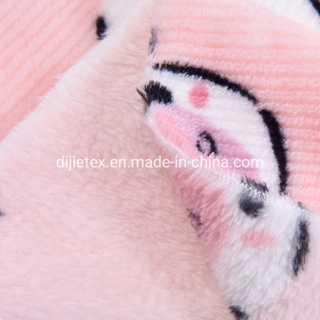 300g Double-Sided Ab Yarn Striped Flannel Printed Pajamas