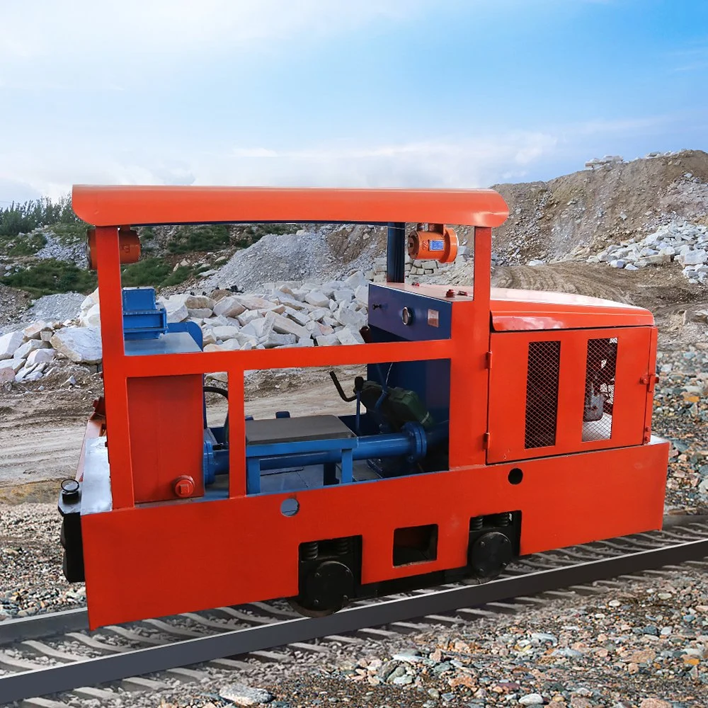 Underground Tunnel Coal Mining Explosion-Proof Diesel Lead-Acid Batteries Battery Truck Transportation Compact Mining Diesel Hydraulic Rail Locomotive