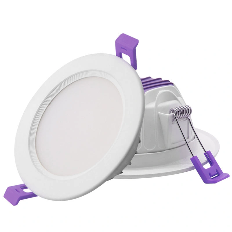 Precio al por mayor en el interior de color púrpura Embedded Light 18W Lámpara empotrada Downlight LED IP44 para el hogar