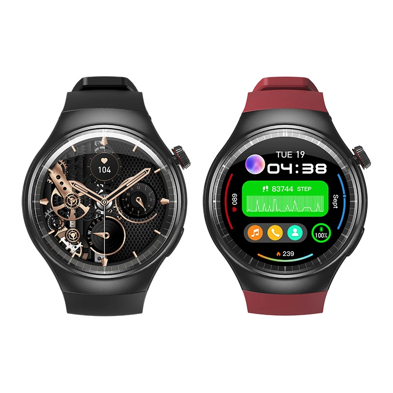 Uniwa Dm80 1,43 Zoll AMOLED Touch IP67 Wasserdichtes GPS Sport Gift 4G LTE Android Smart Watch Phone mit NFC