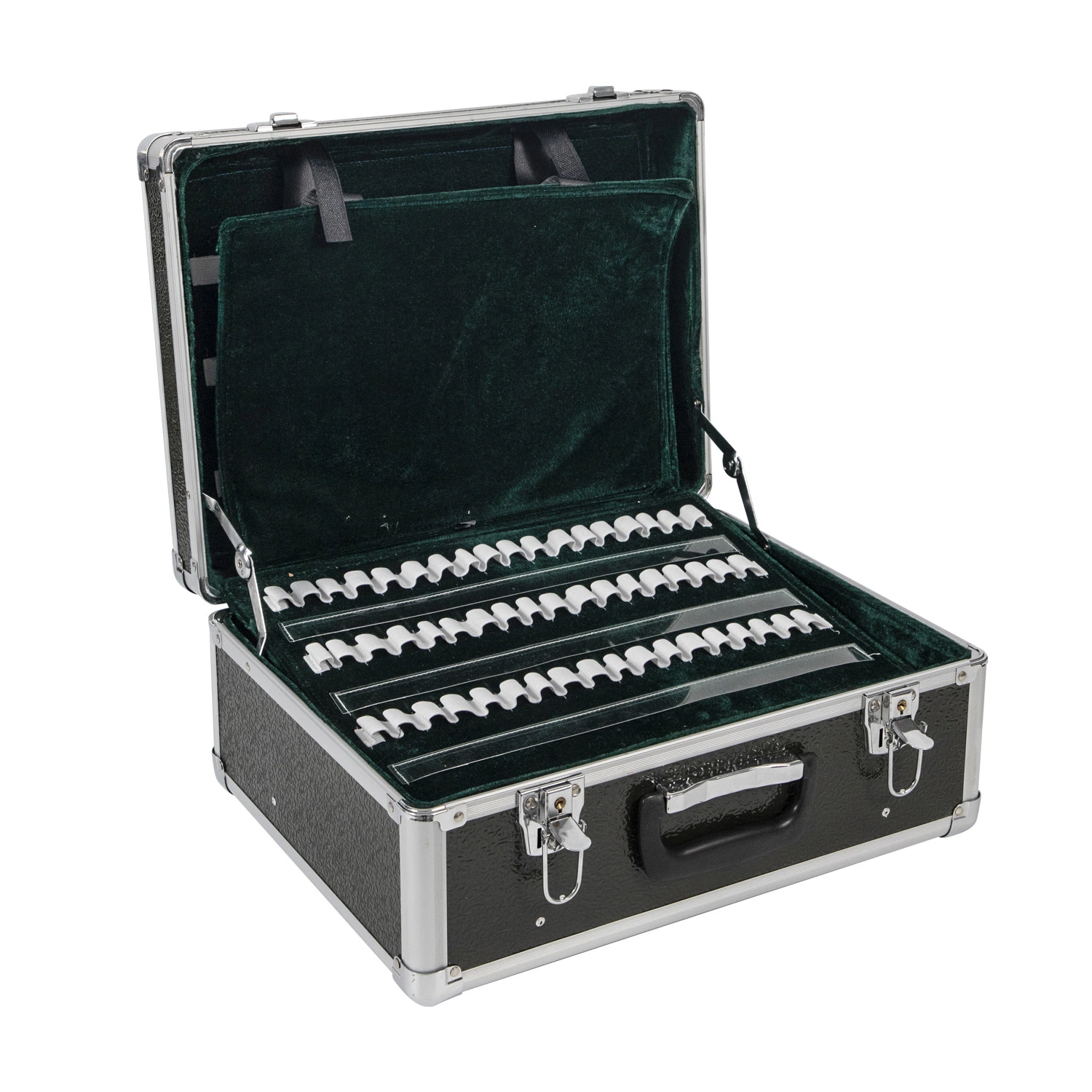 Storage Aluminum Lockable Barber Tool Flight Case with Dividers