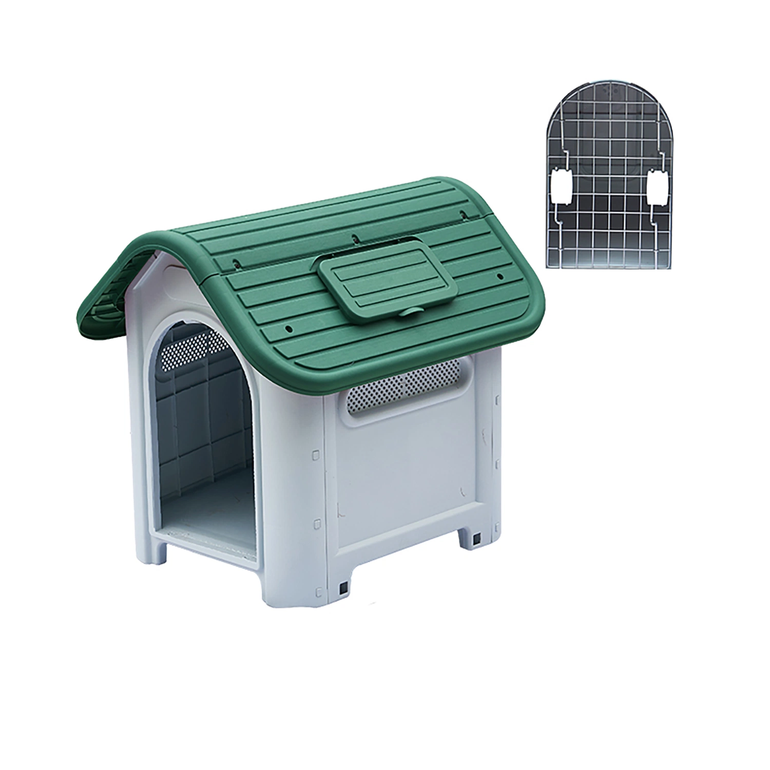Ecológico - à prova de água Cheap moderno pequeno / cãozinho removível canil Canil Exterior confortável Ventile Luxury Plastic Dog Cage Pet House para Jardim quintal