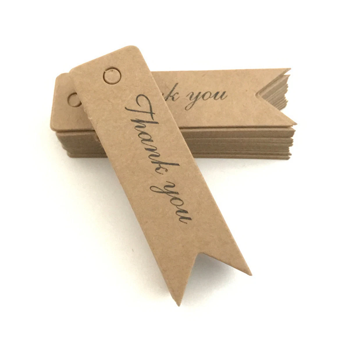 Kraft Paper Gift Tags Dovetail Thank You Handmade Gift Card Baking Packaging Accessories Listed