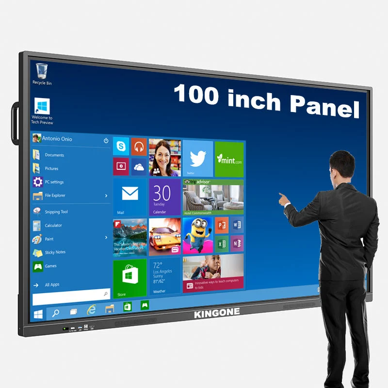 98 Inch Interactive Flat Panel All in One Touch Interactive Whiteboard OLED Display Smart Board