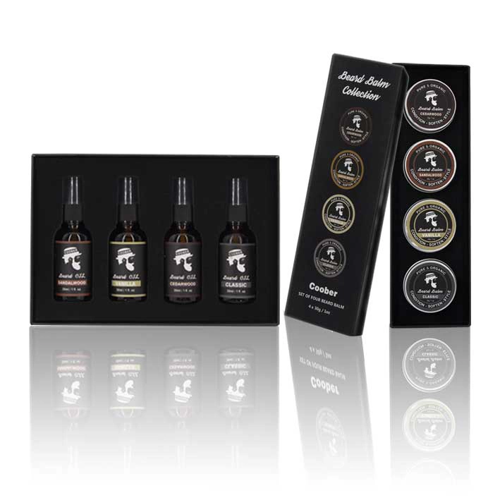 Low MOQ 100% Argan Ingredients Beard Oil Grooming Kit for Men Gifts Private Label