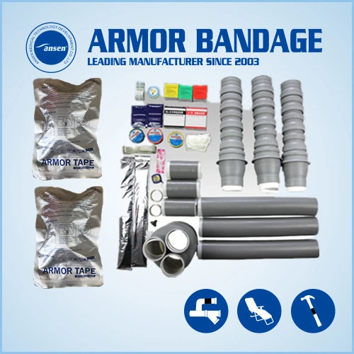 Industrial Armor Wrap Water Pipe Repair Bandage Mesh Wrap Fiberglass Anti Leak Seals Pipe Tape Emergency Bandage