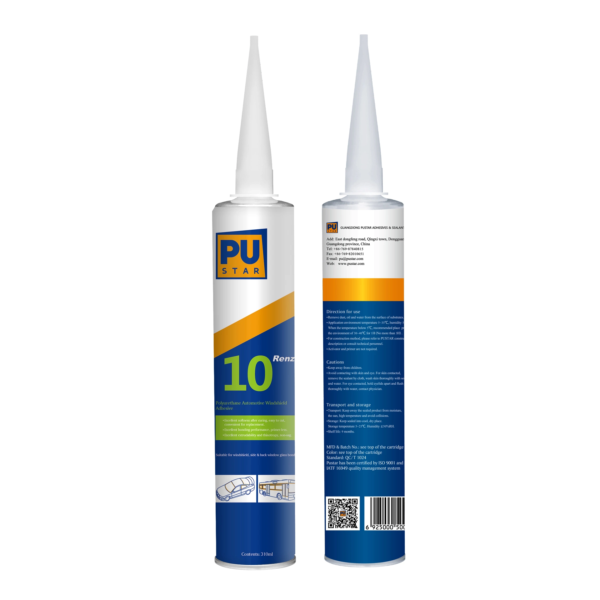 Polyurethane Adhesive for Xyg Auto Glass