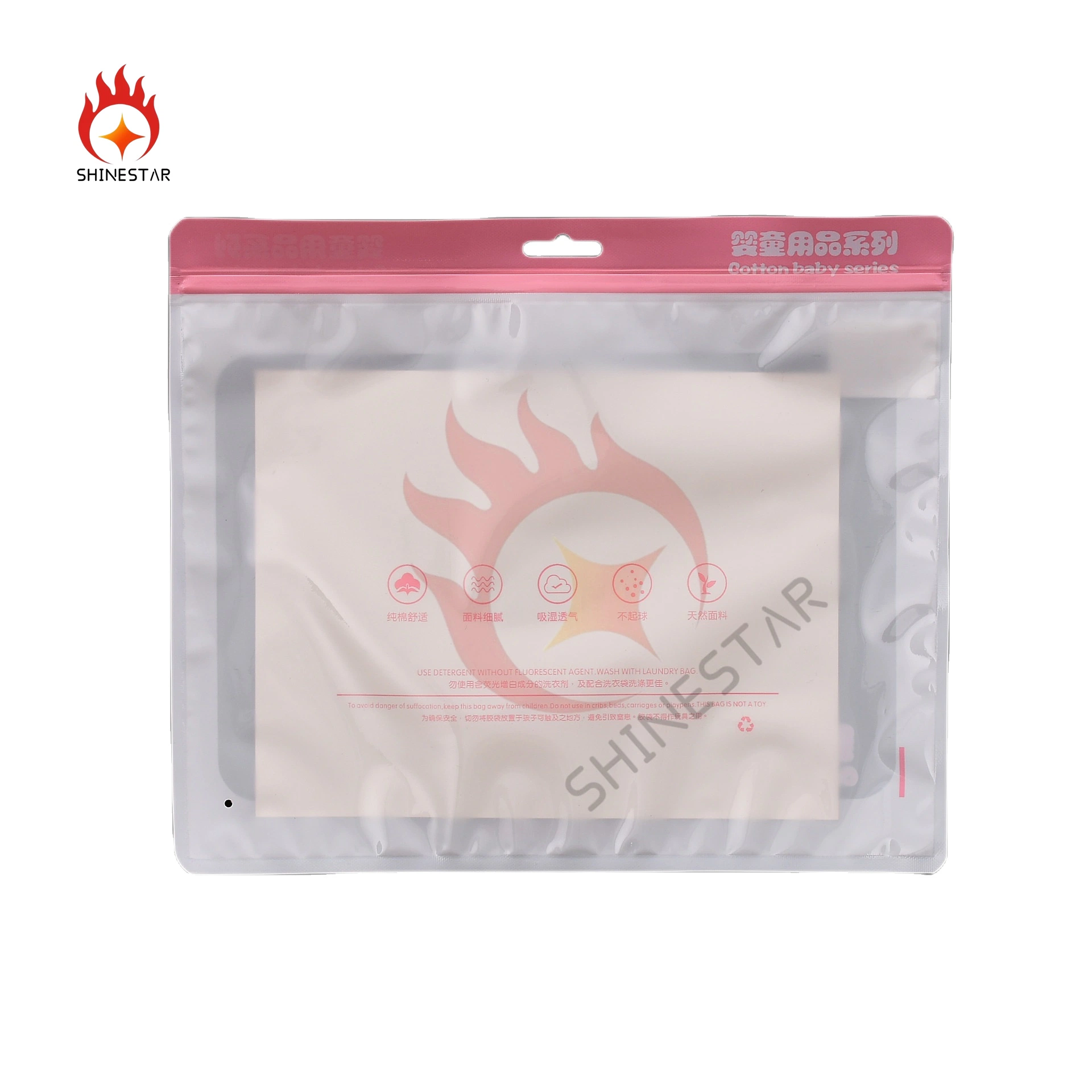 Universal Transparent Self-Sealing Clear PE Packaging Bag for Infants and Children with Euro- Hole